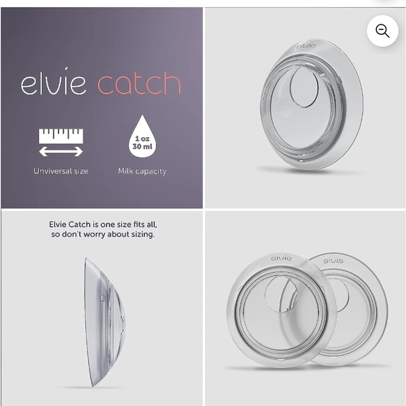 Catch Milk Collection Shells - Clear - Picture 4 of 7